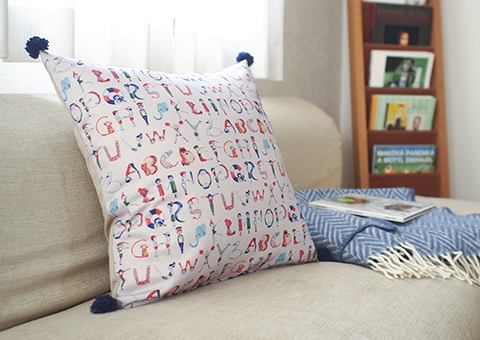 ABCクッションカバー